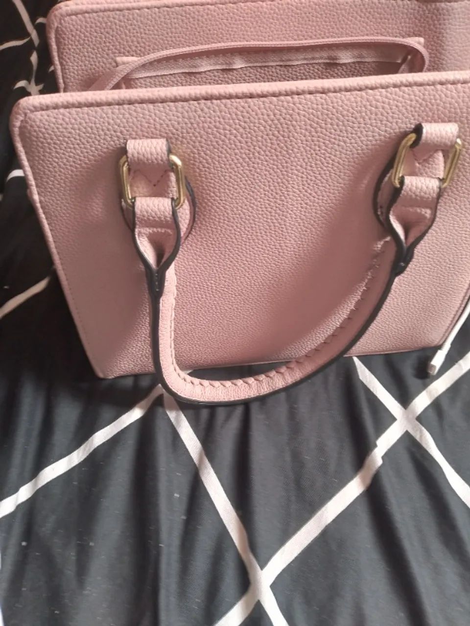 Bolsa rosa usada 1 vez - Foto 2
