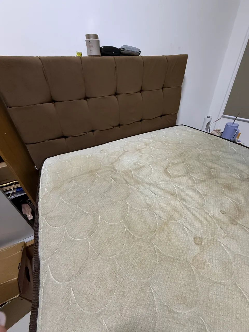 Cama de casal completa + cabeceira 