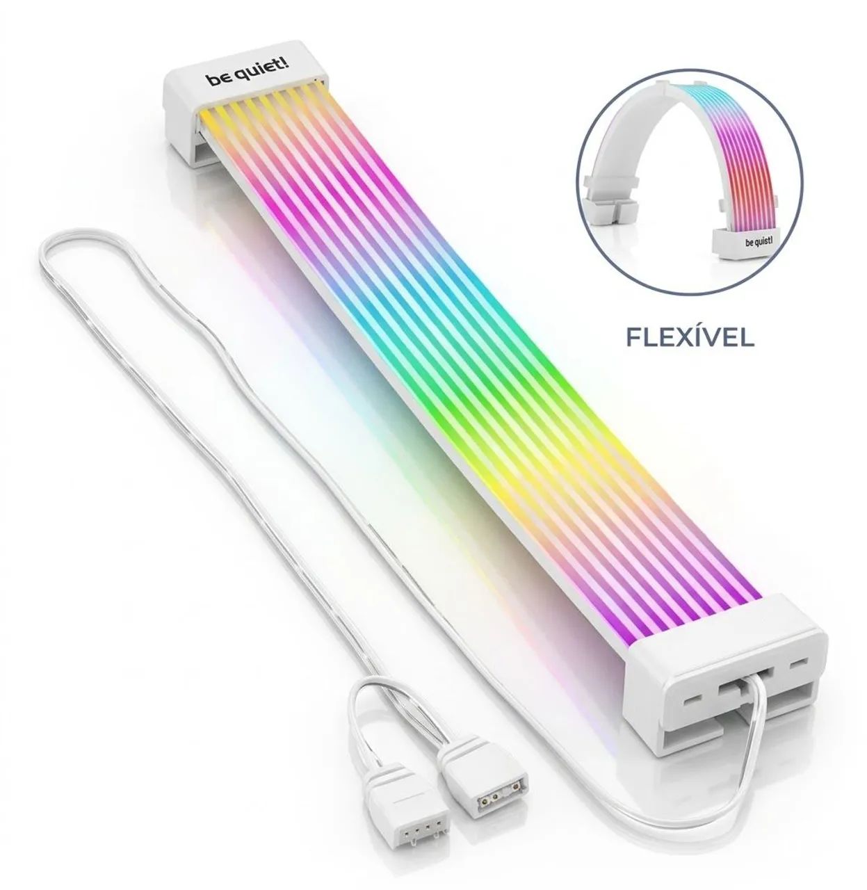 Cabo extensor de GPU argb 8pin Branco 