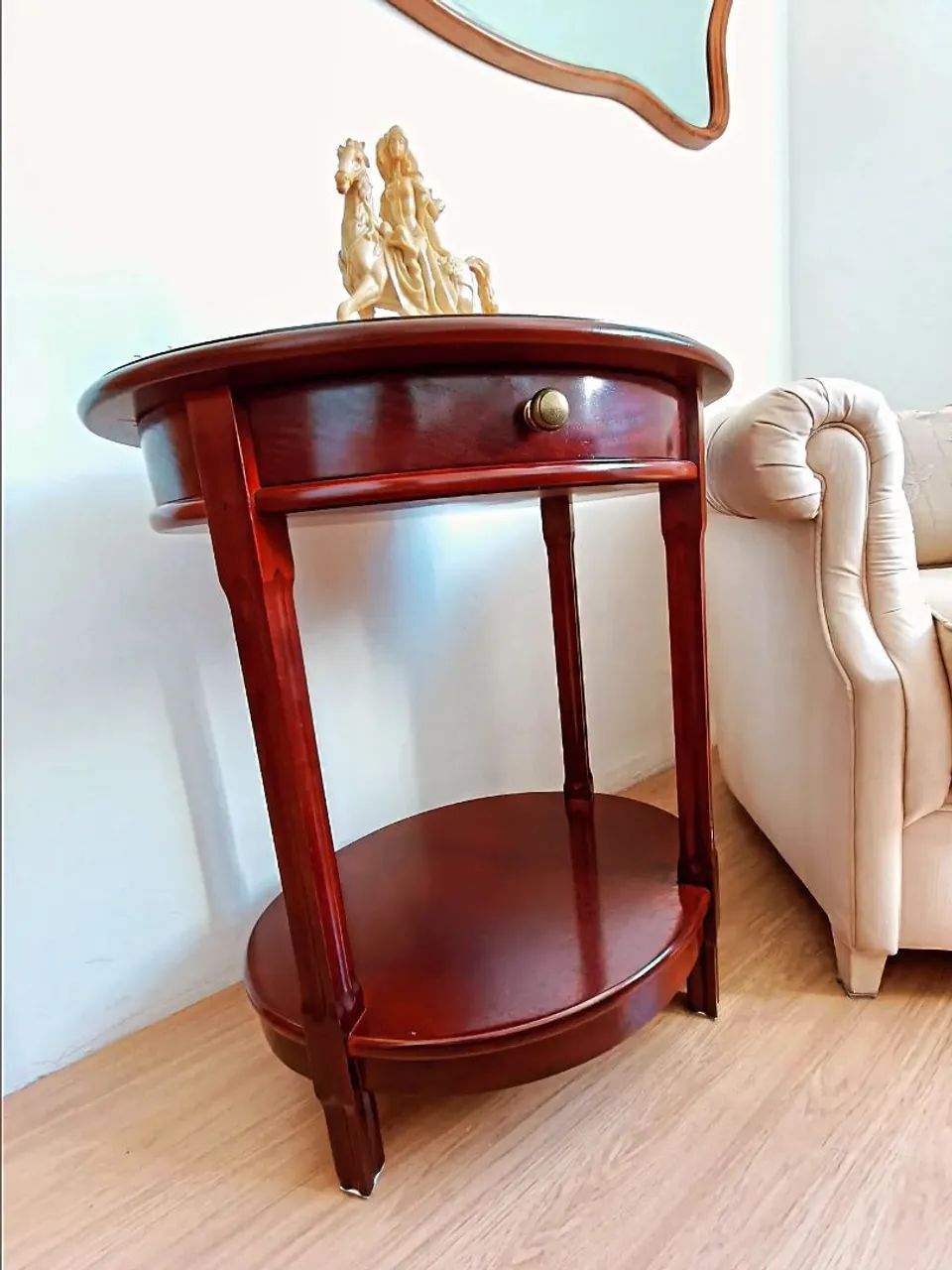 Mesa lateral oval em Estilo Clássico - Foto 2