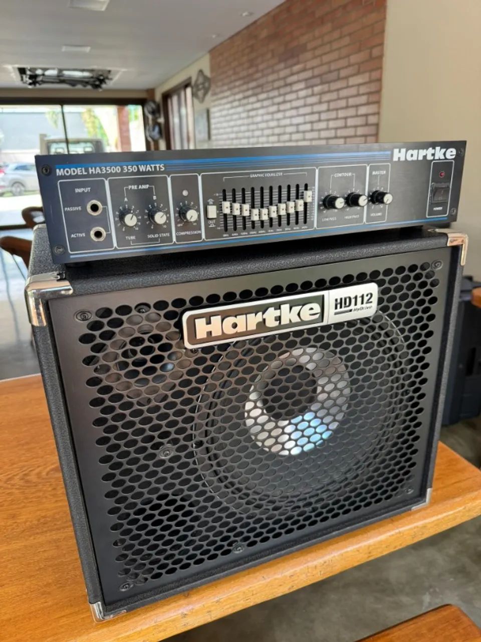 Cabeçote Baixo Hartke HA3500 + Caixa Hartke HD112