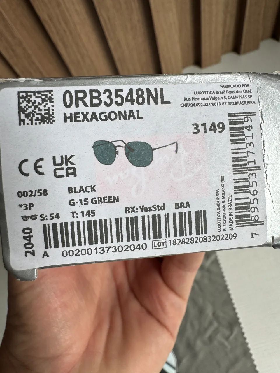 Óculos de sol original rayban hexagonal - Foto 5