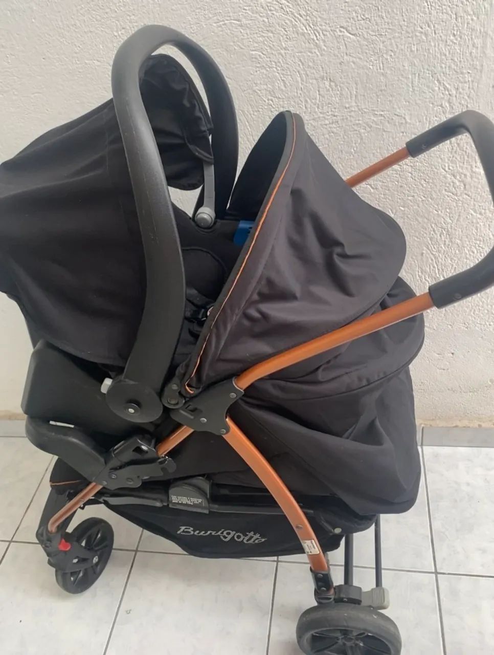 Carrinho De Bebê BURIGOTO +bebe conforto + Base  - Foto 2