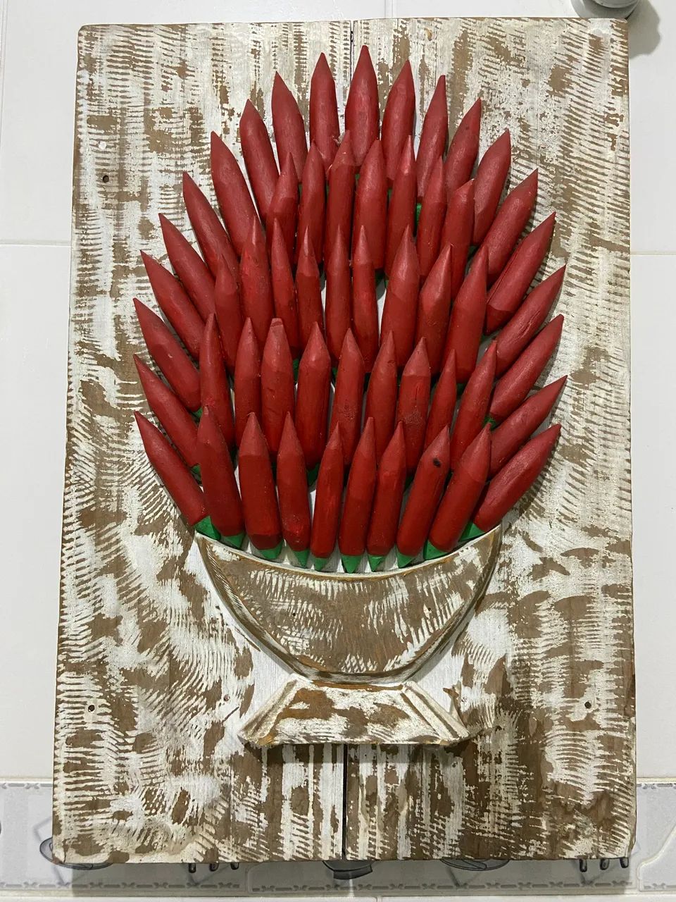 2 Quadros decorativos de madeira (41x60) - Foto 2