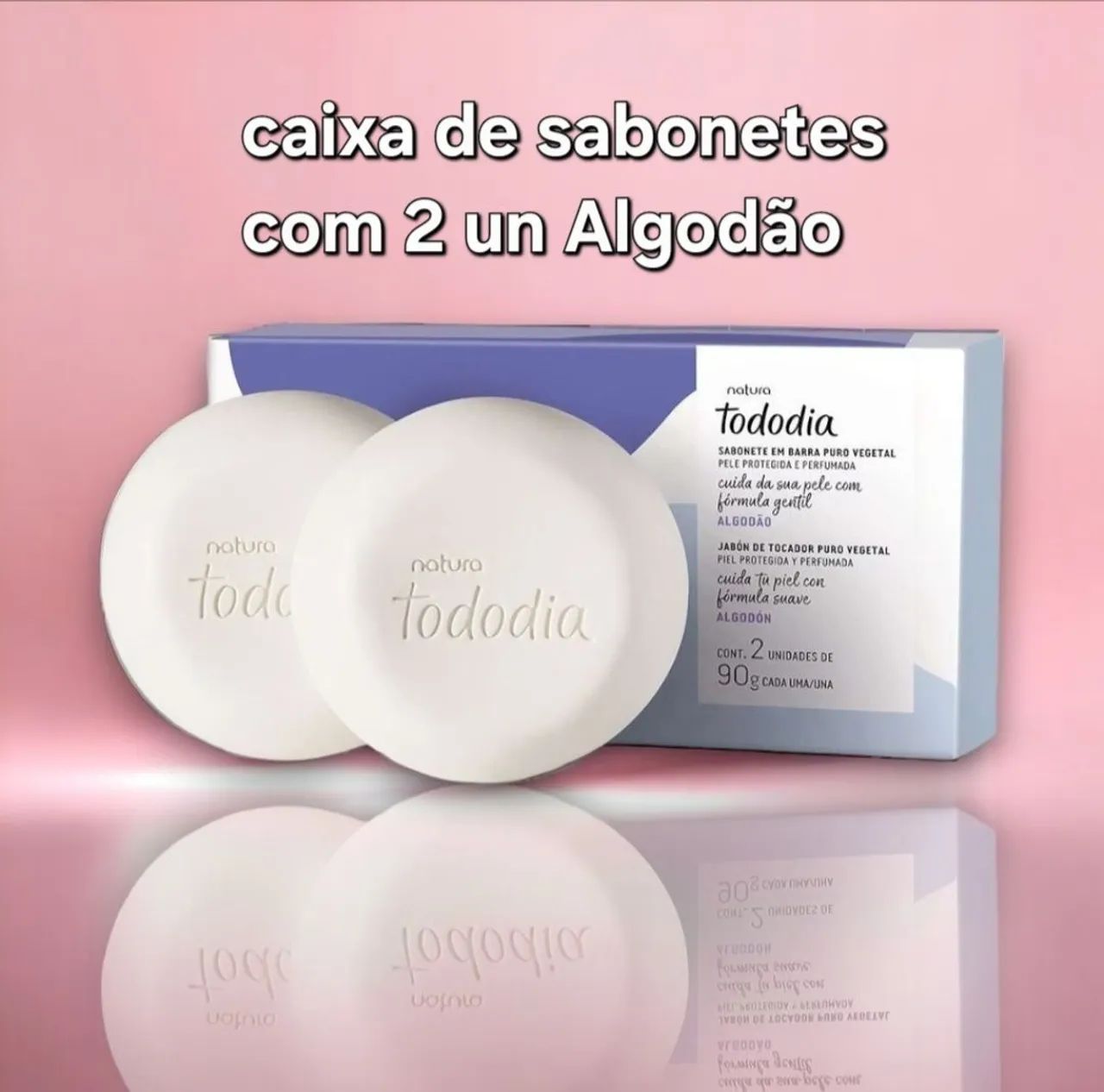 Sabonete Tododia Algodão com 2 un