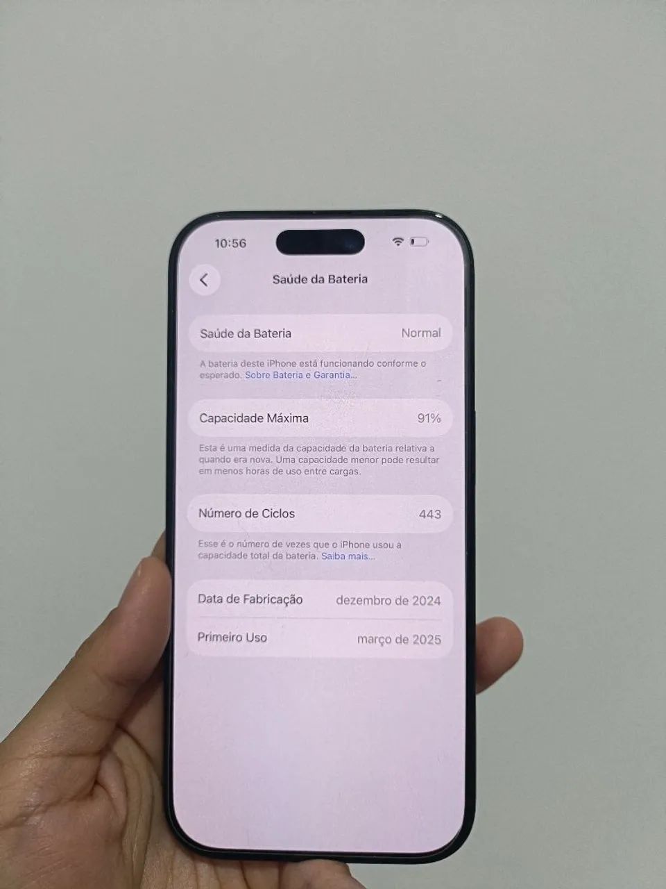 iPhone 16 Pro 128GB - Titânio preto - Foto 2