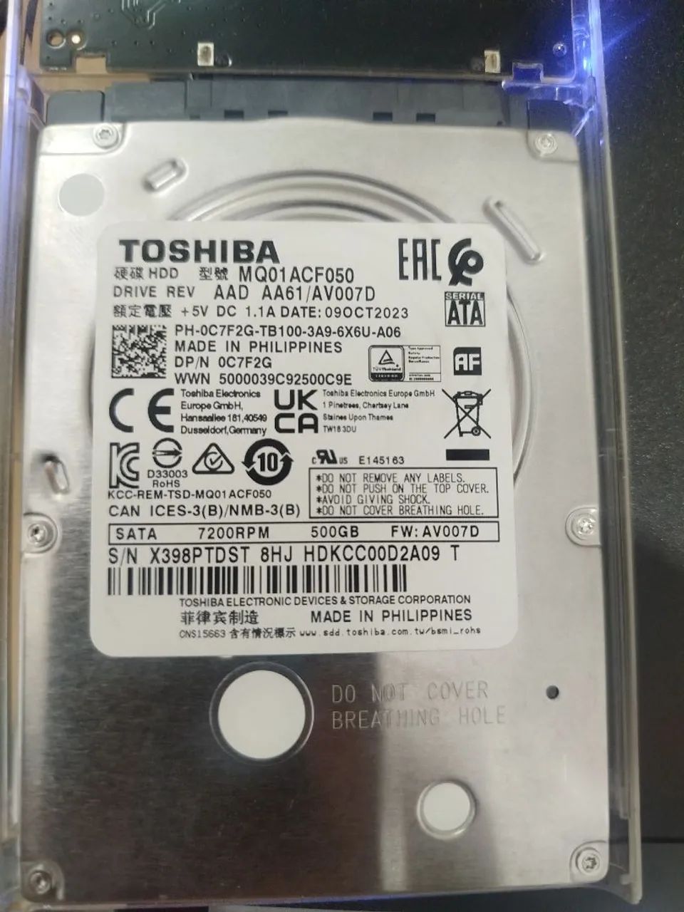  Hd 500gb para notebook 