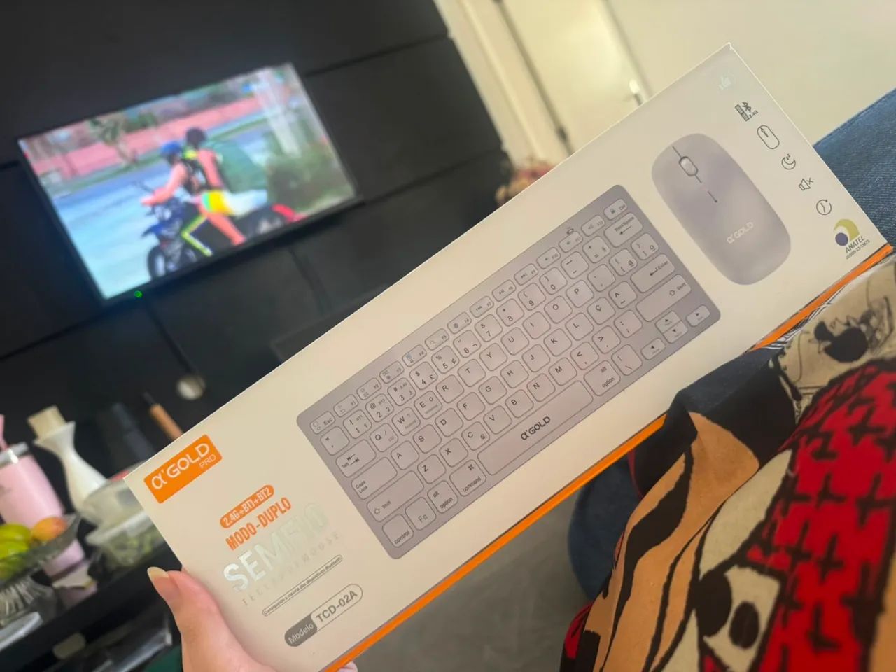 Teclado e mouse Bluetooth