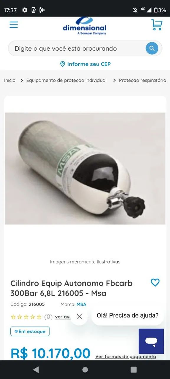 Cilindros Mergulho Novos Fibra de Carbono  - Foto 4