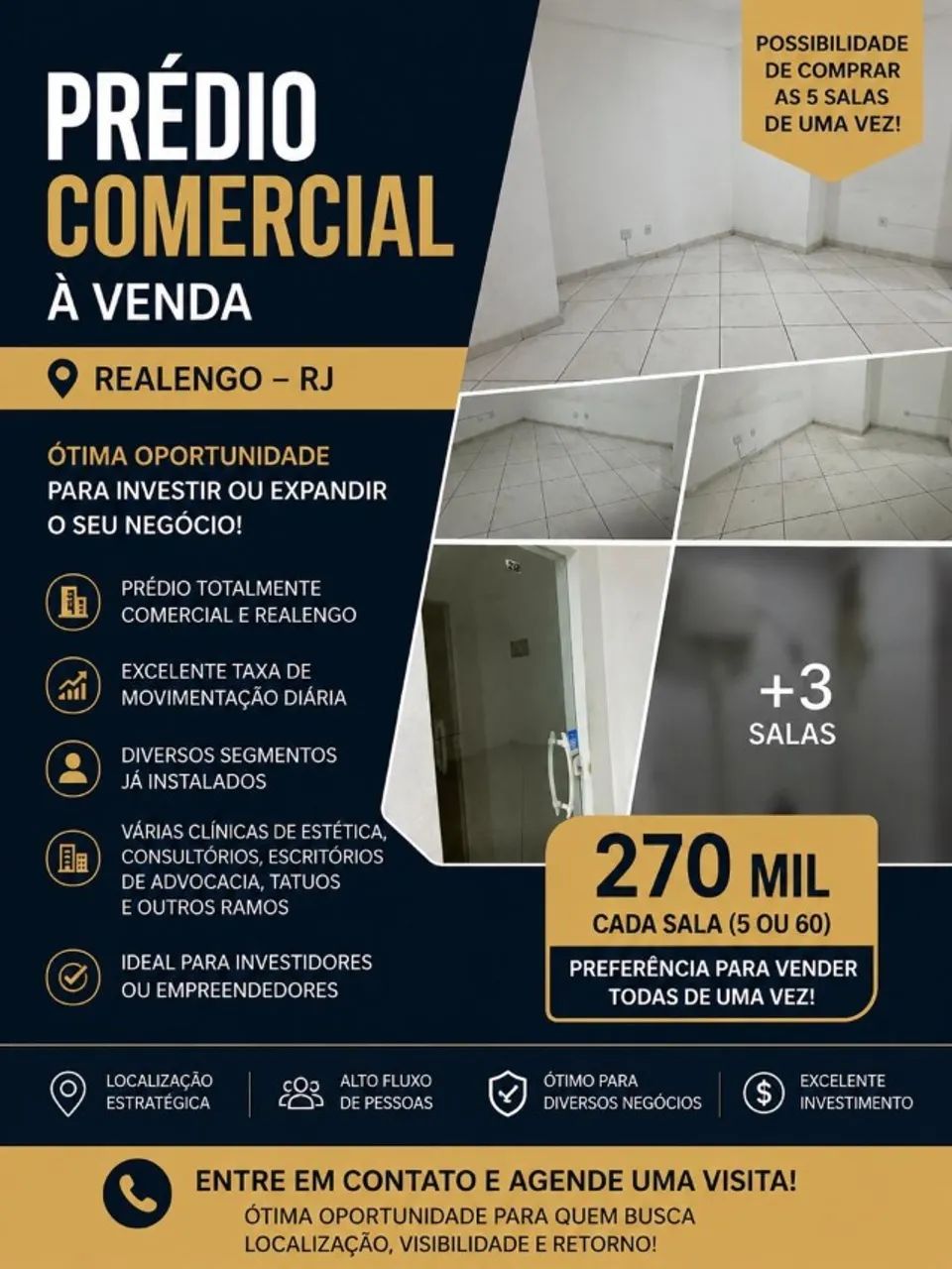 ? SALAS COMERCIAIS À VENDA - REALENGO/RJ