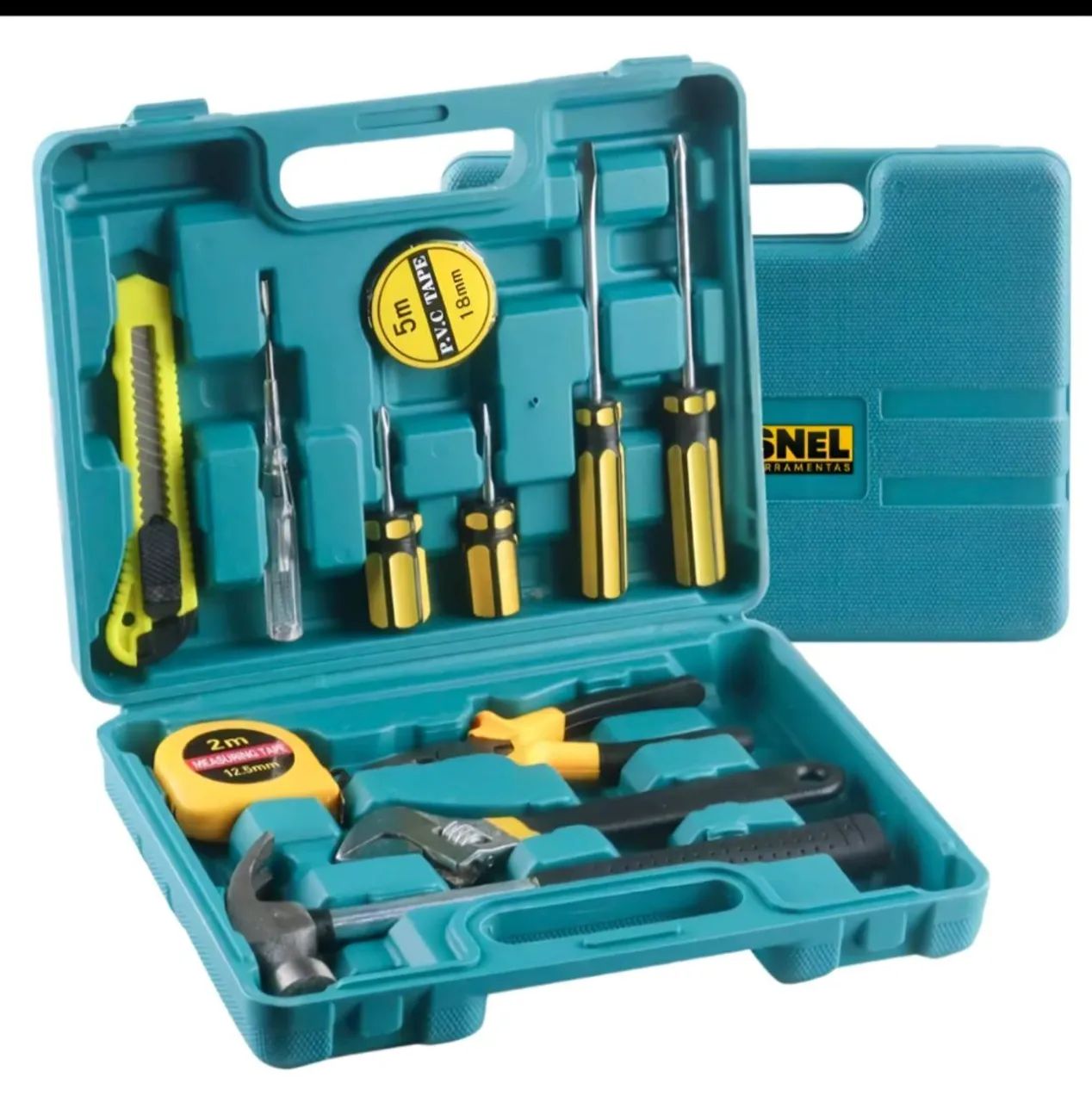 KIT DE FERRAMENTAS COMPLETO COM MALETA - NOVO - Ferramentas de