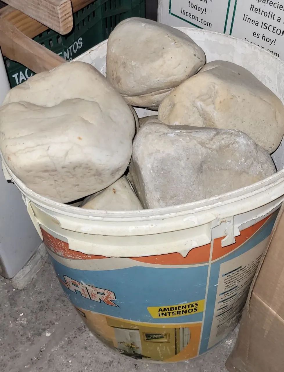 ROCHAS LISAS SEIXOS DE RIO COR CLARA PARA AQUÁRIOS OU PAISAGISMO EM TERRÁRIOS OU JARDINS  - Foto 5