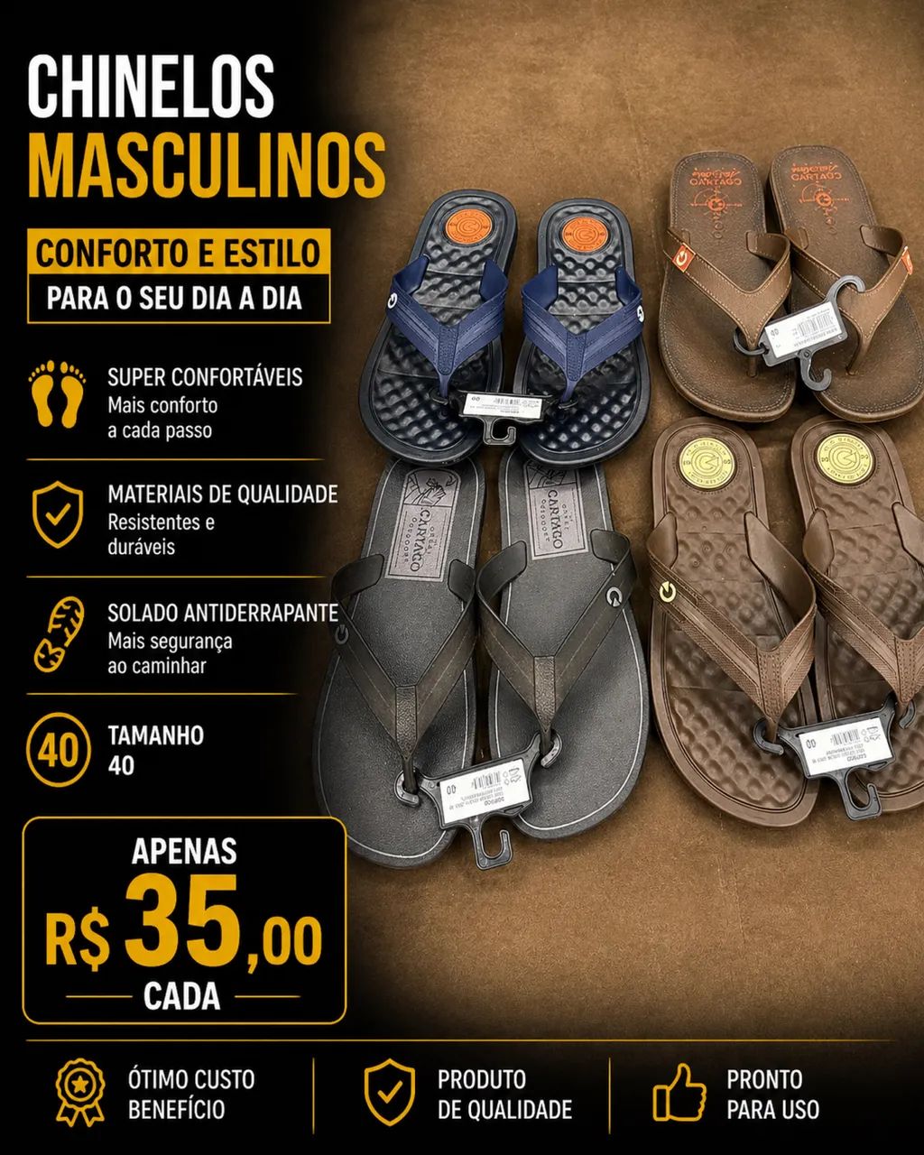 Chinelos Variados - Foto 3