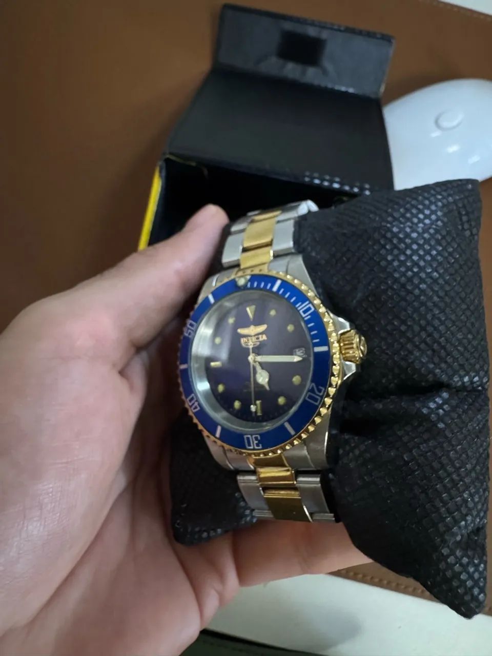 RELÓGIO INVICTA BICOLOR ? SEMI-NOVO AÇO E DOURADO - Foto 3