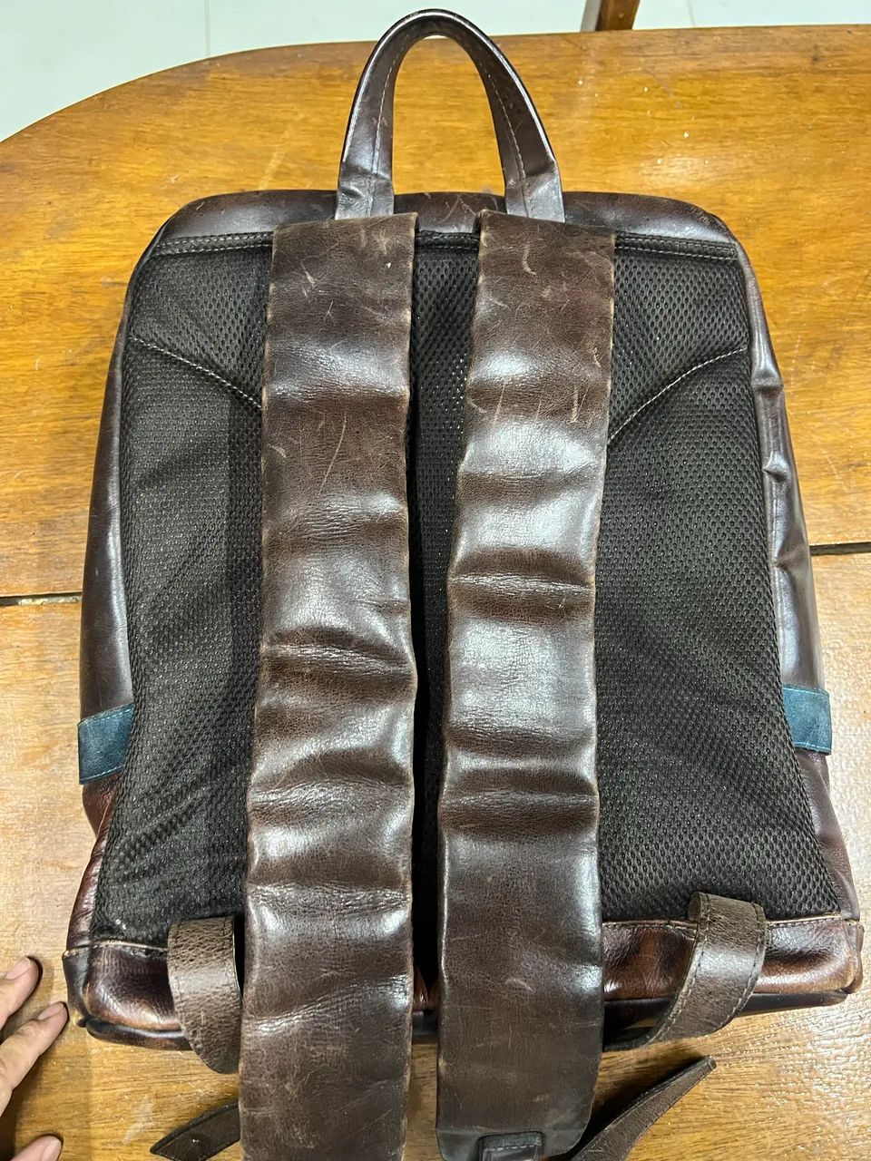 Mochila couro natural Brogran - Foto 4