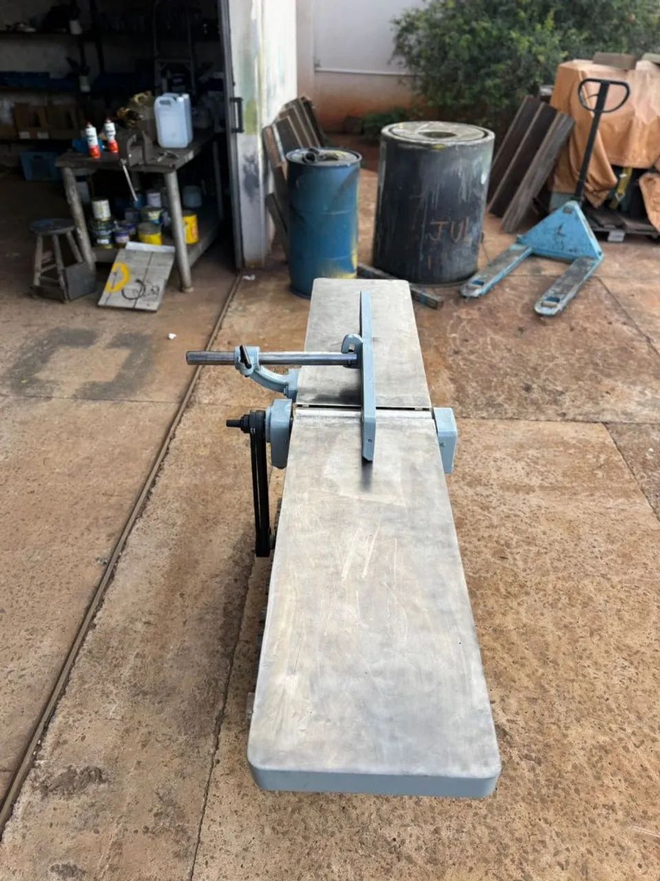 Desempenadeira INVICTA 180x35 cm -  2 facas - motor 3 cv trifásico - reformada/revisada. - Foto 5