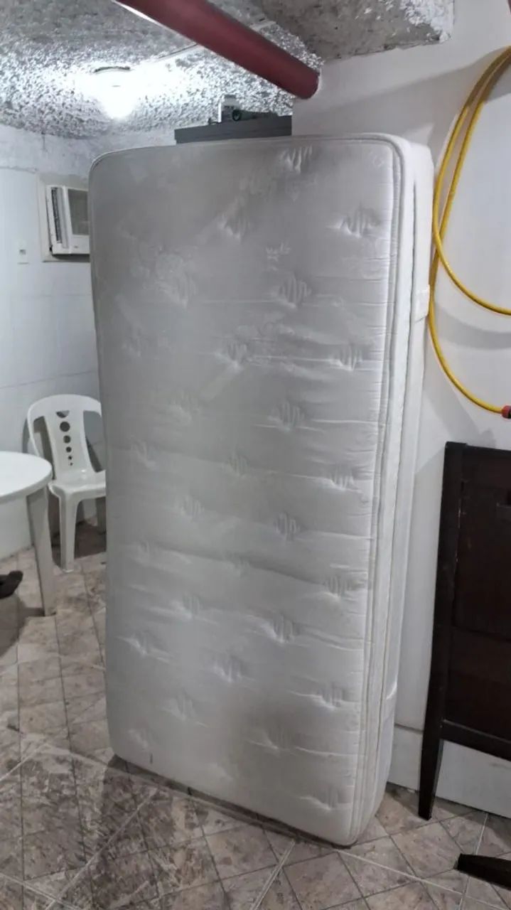 Cama Madeira Solteira + Colchão Silver Plus Molas - Foto 2