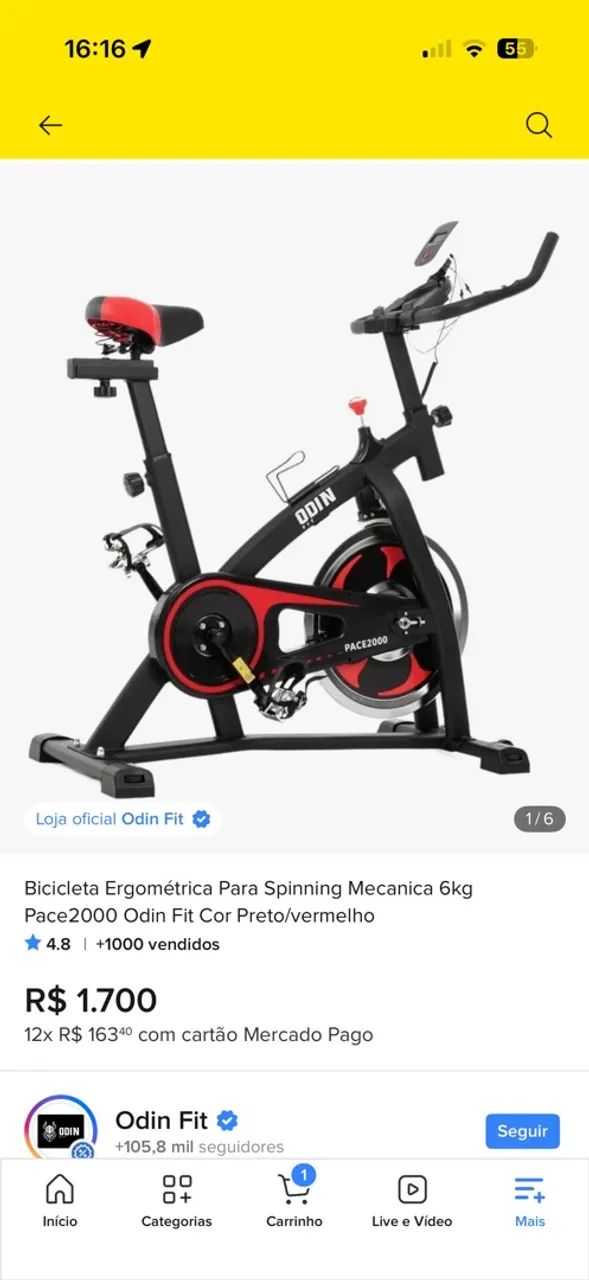 Bicicleta ergométrica pace 2000 impecável  - Foto 2