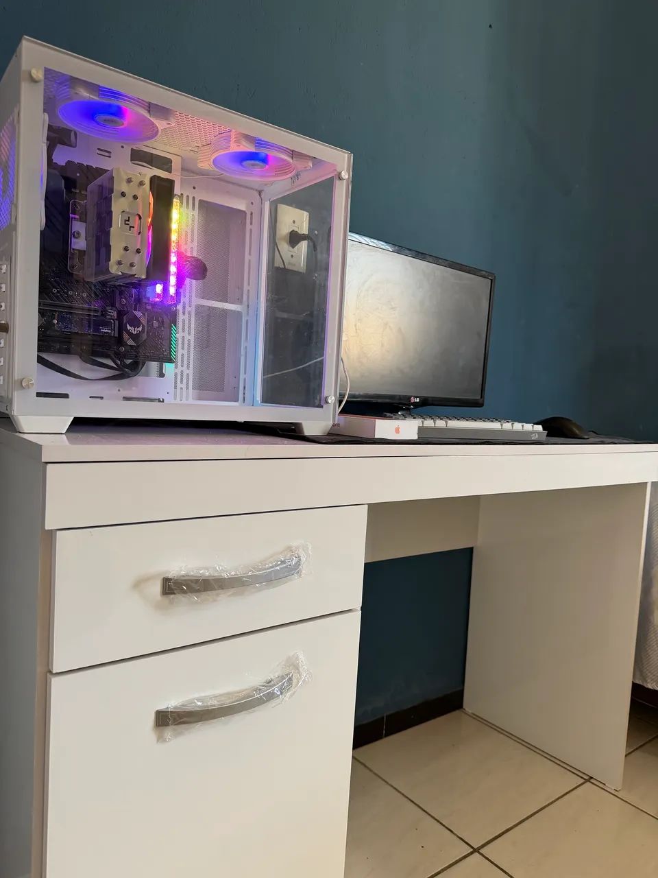 ESCRIVANINHA BRANCA PARA ESTUDO OU PC, ZERO. - Foto 5