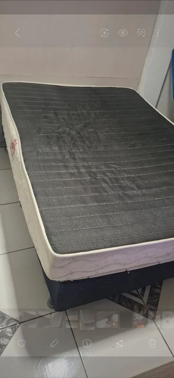 Vendo cama de casal base e colchão  - Foto 2