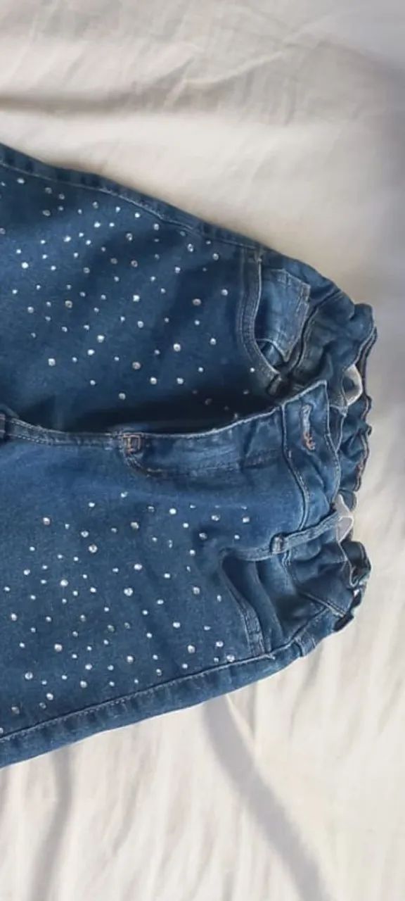 Calca jeans menina tam 10