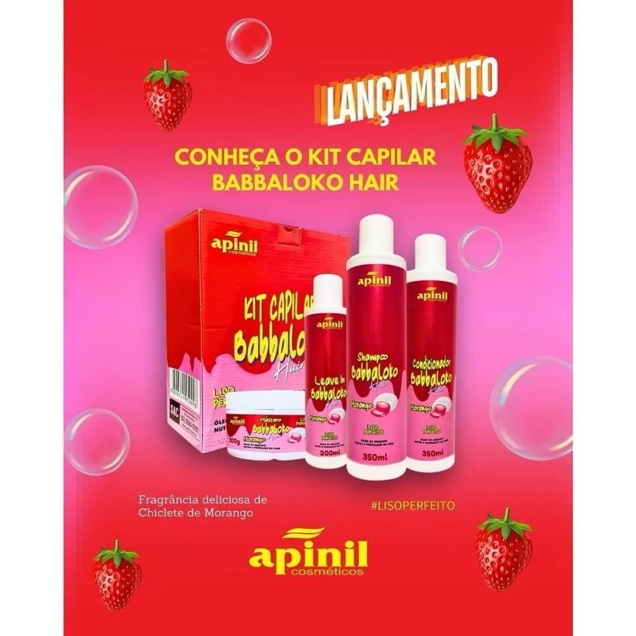Kit capilar Morango babbaloko  - Foto 3