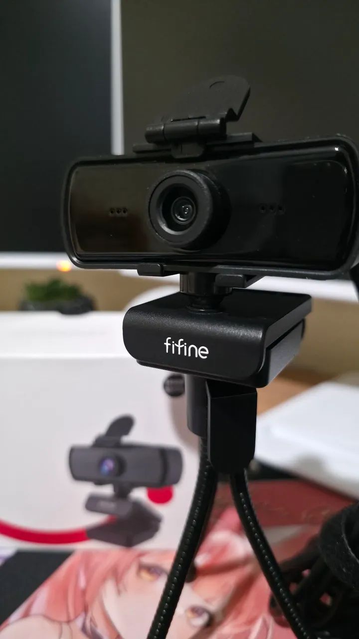 Webcam FIFINE K420 2K 1440p com Microfone + Tripé - Foto 2
