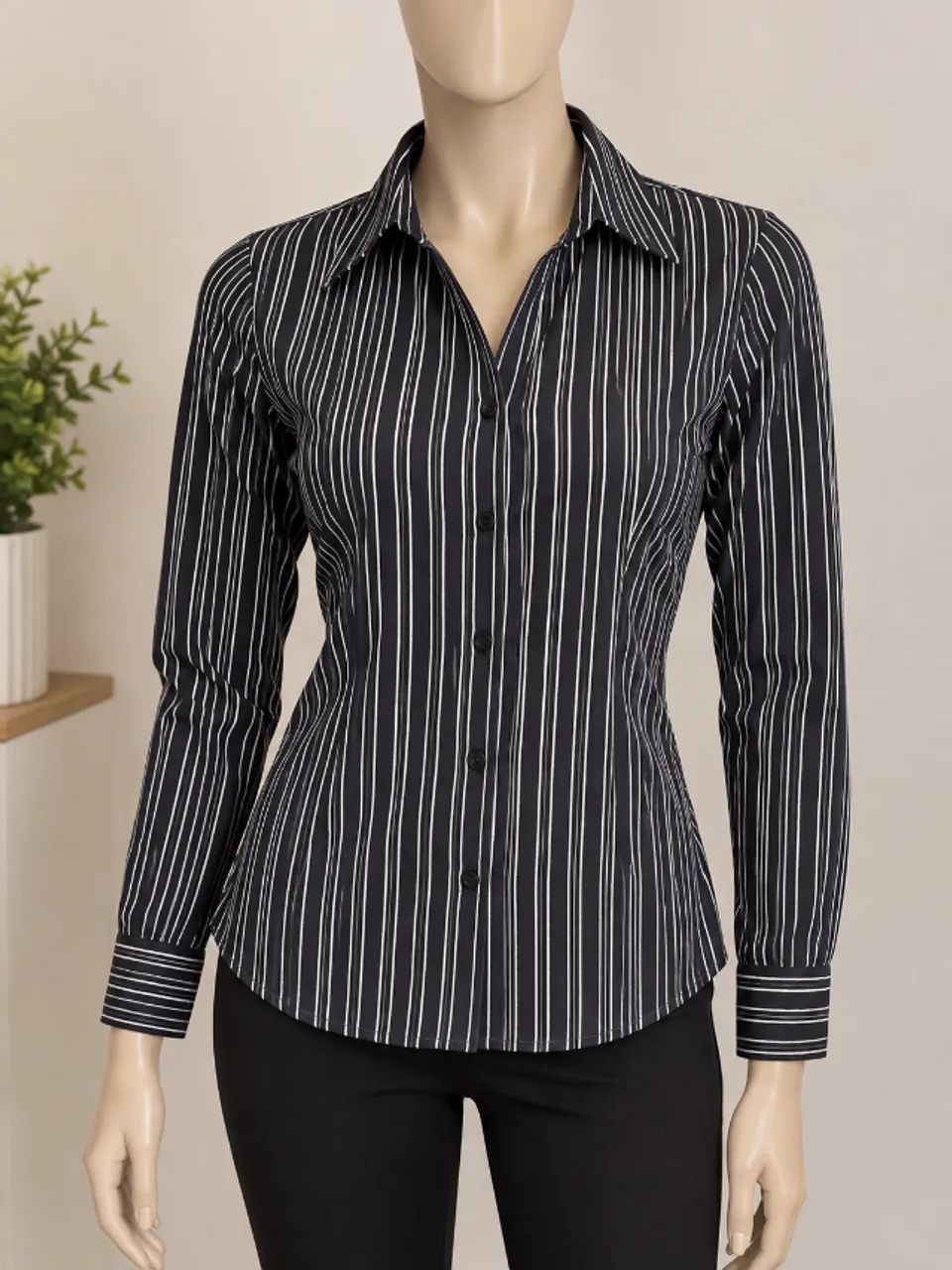 Camisa manga longa listrada