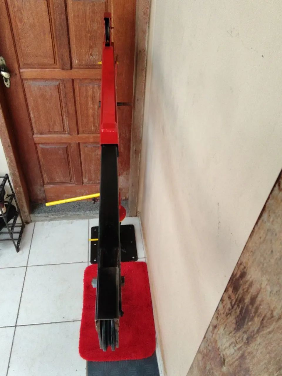 Guincho Hidráulico giratório 2x1 com roldanas para cabo de aço  Giratório 600 kg - Foto 4