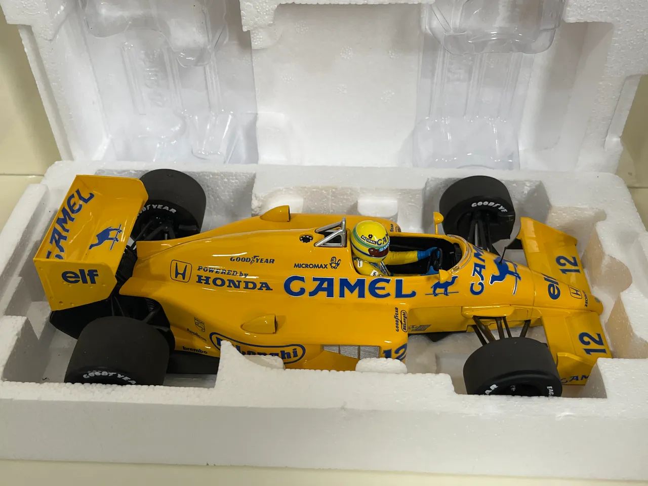 Ayrton Senna F1 Minichamps 1:18 Lotus Honda 99T Winner Monaco GP