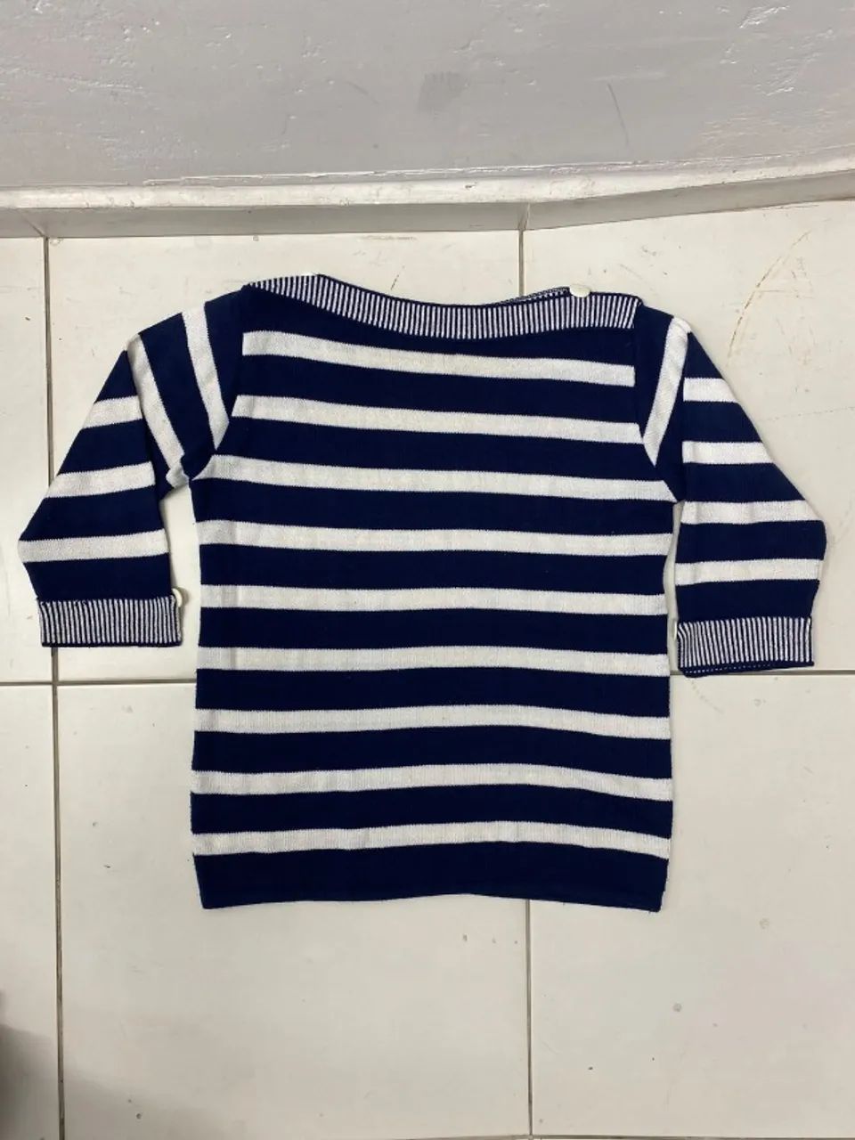SUÉTER LISTRADO AZUL