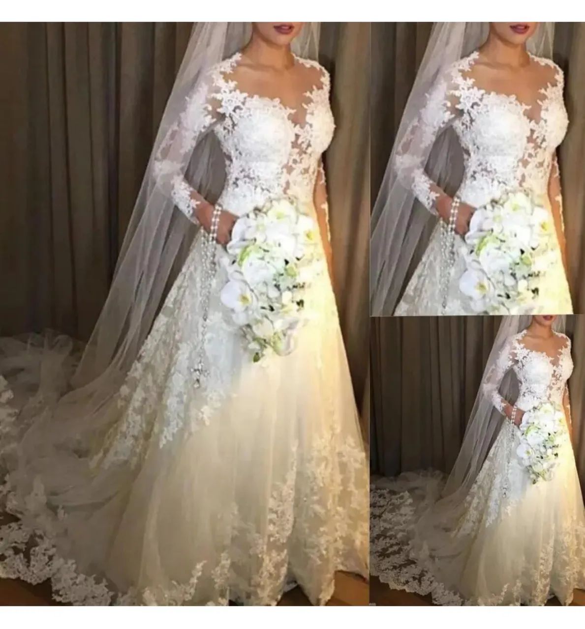 Vestido de noiva branco NOVO - Foto 2
