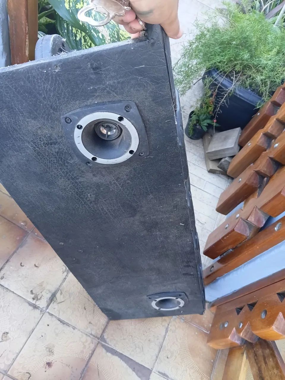 Caixa de som para auto falante de 12 + corneteira - Foto 4
