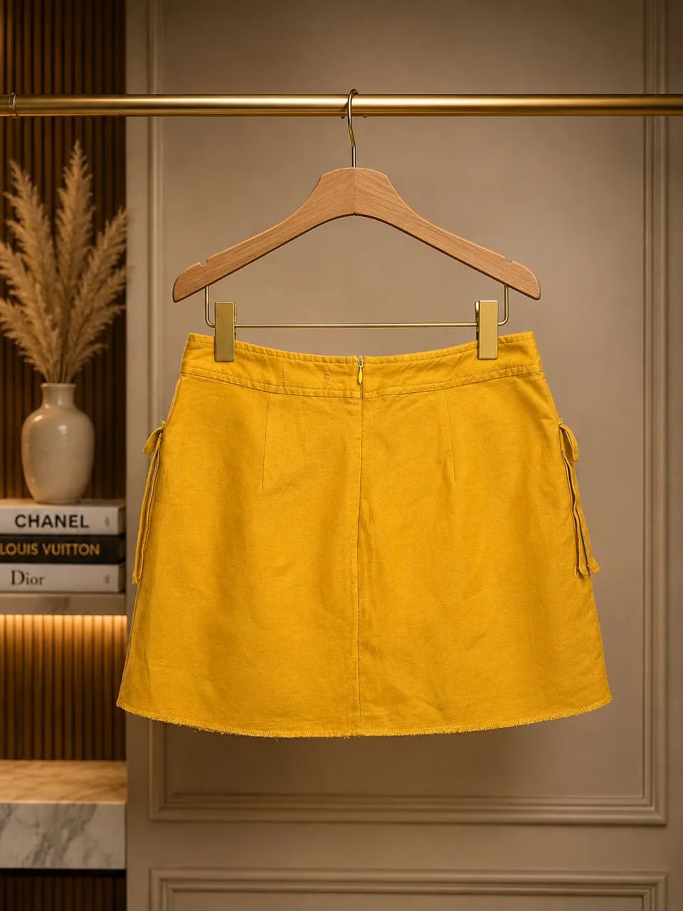 Saia amarelo mostarda - Foto 2