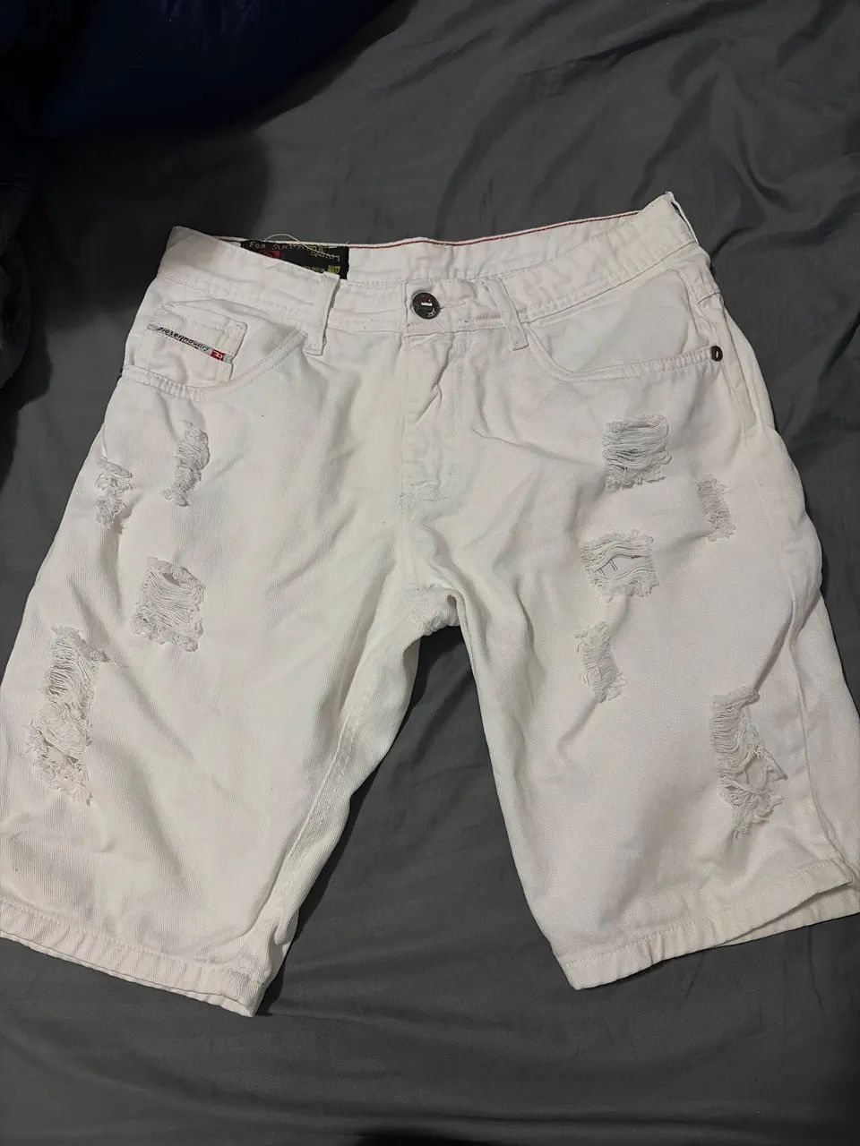 short jeans branco 