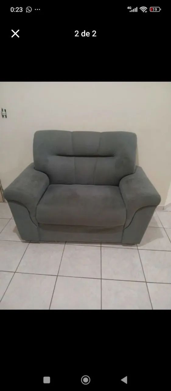 Vendo sofá 2 e 3 lugares422081991489638401