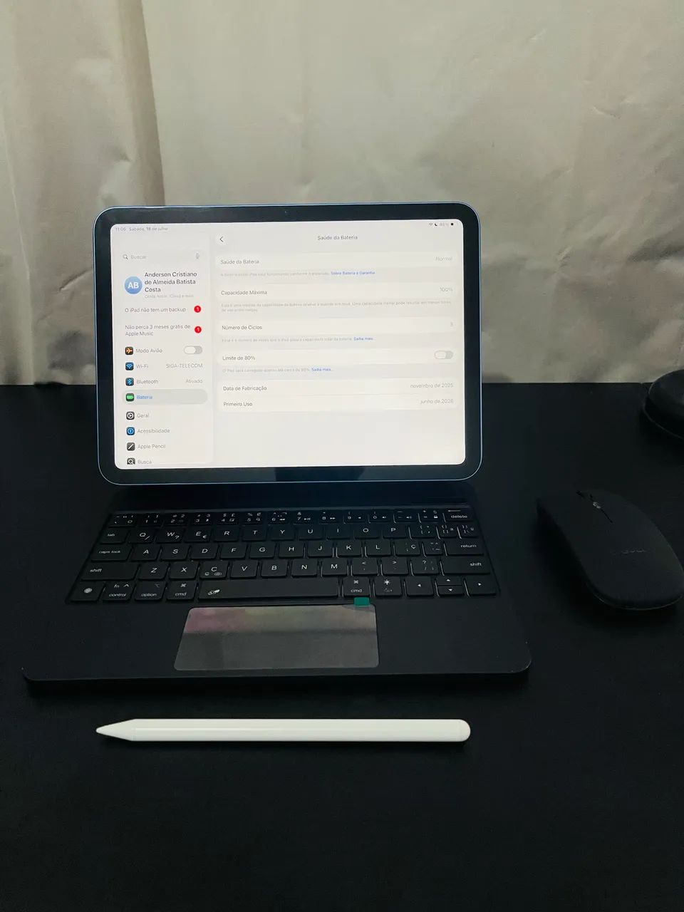 iPad 11 128Gb  com Keyboard  - Foto 5