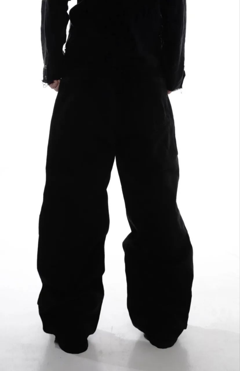 Calça Ukio 14oz Heavy Loose Denim Black - Foto 2