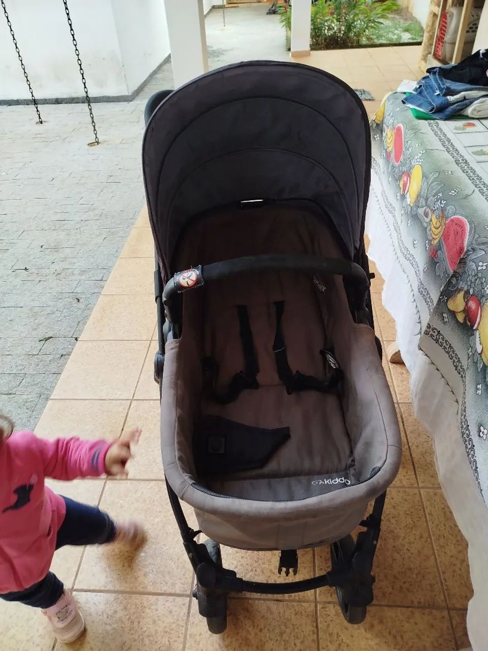 Carrinho Kiddo com bebê conforto  - Foto 4