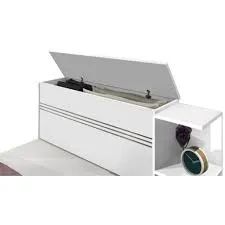 Cama Solteiro Bau Jade com Gavetas Branco.Lilas Flex J A Moveis - Entrega Rápida!  - Foto 2