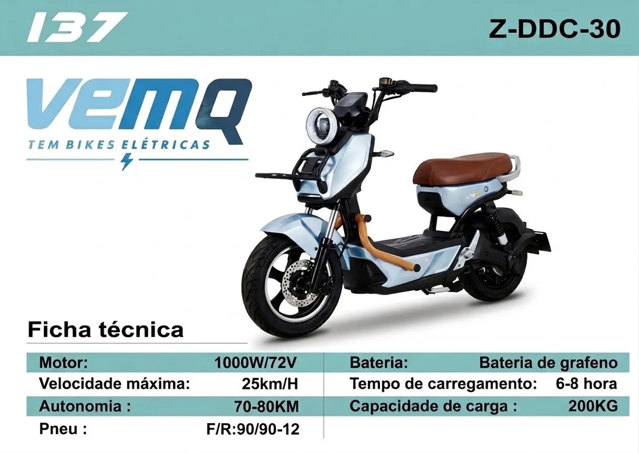 BICICLETA ELETRICA 1000 WATSS - Foto 2