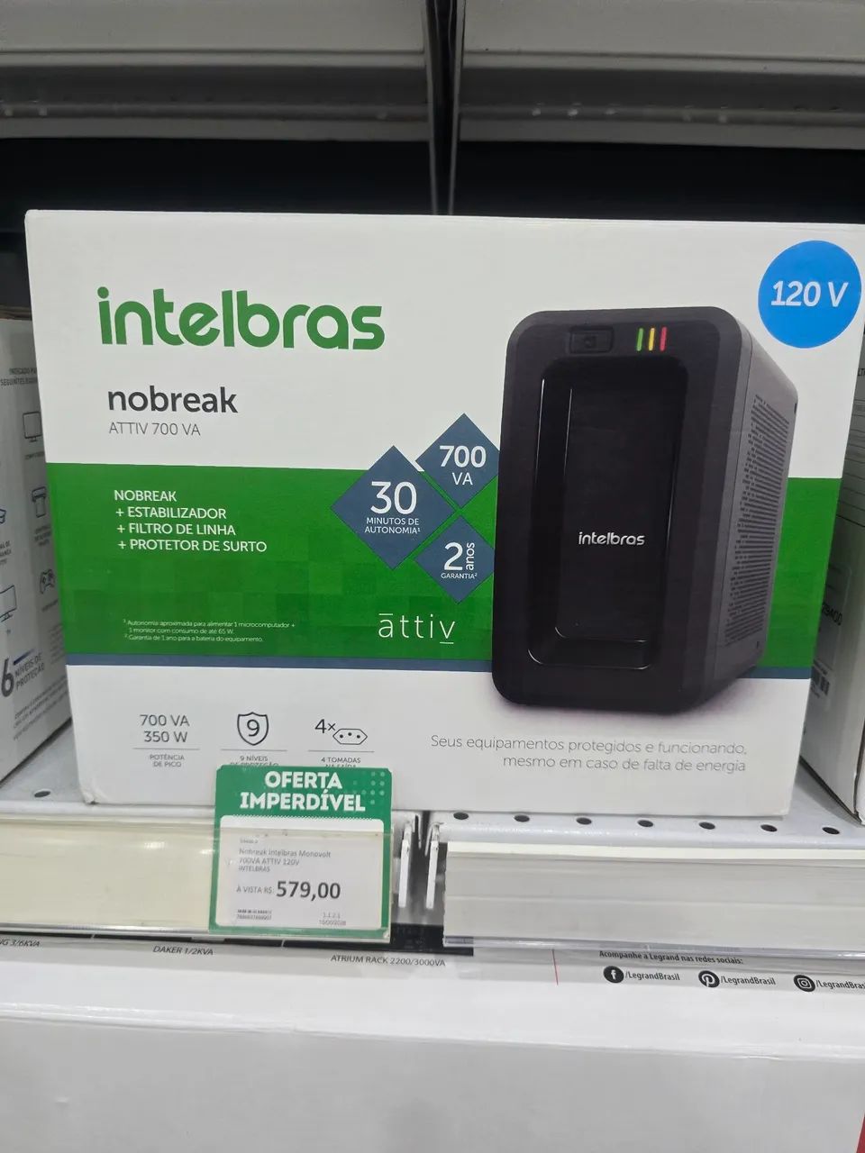 Nobreak intelbras monovolt 700 Va 120 v