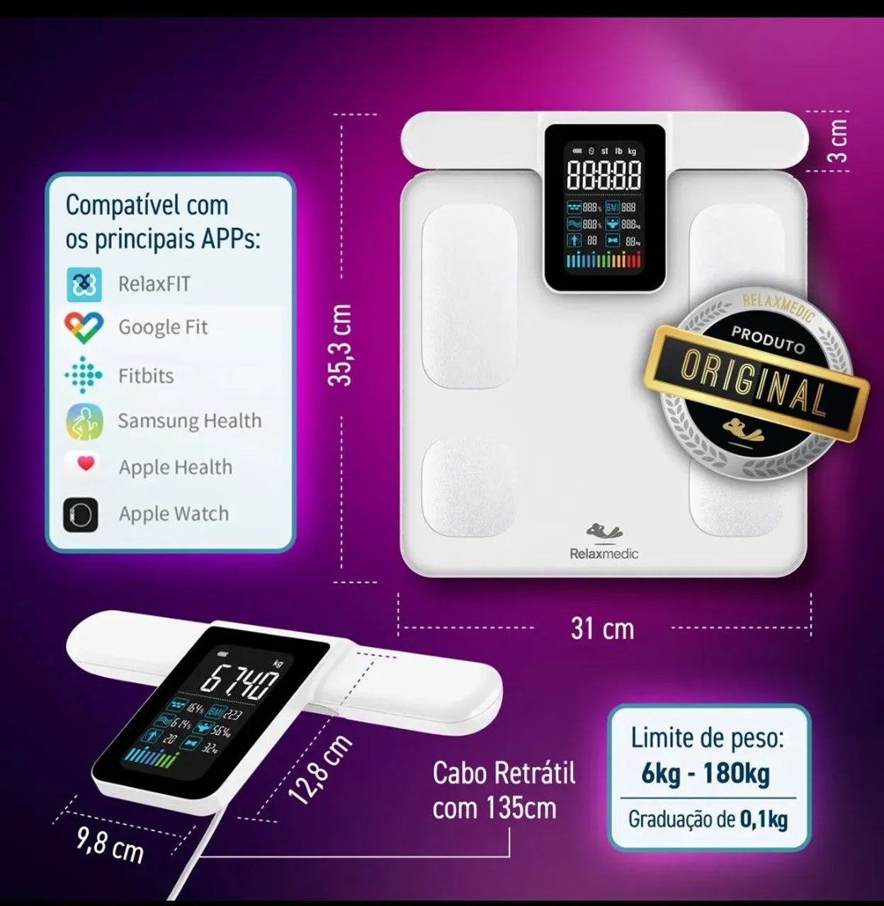 Promoção por tempo limitado - Balança de Bioimpedância Pro Zero - Vendo! - Foto 4