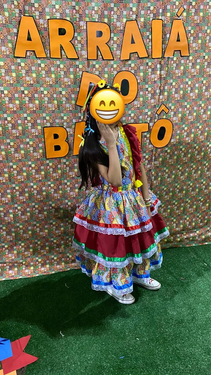 Vestido junino infantil 