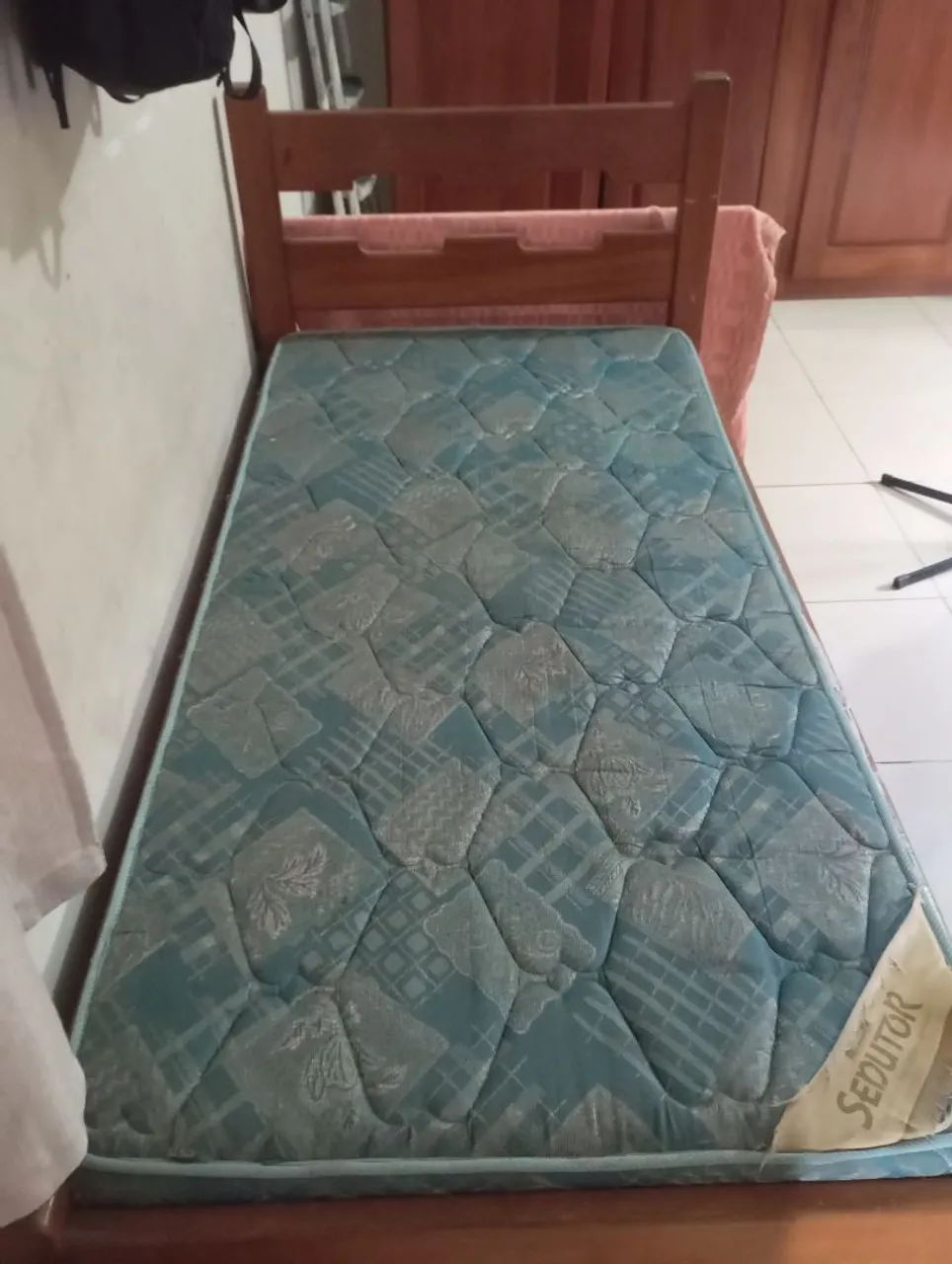 Cama de madeira maciça (solteiro) - Foto 2