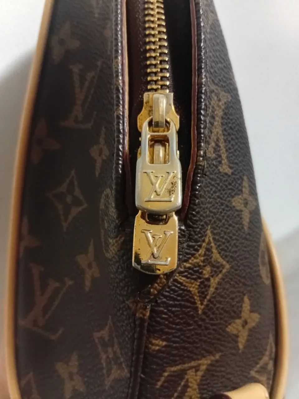 Mochila Louis Vuitton Monogram - couro natural - vintage - Foto 4