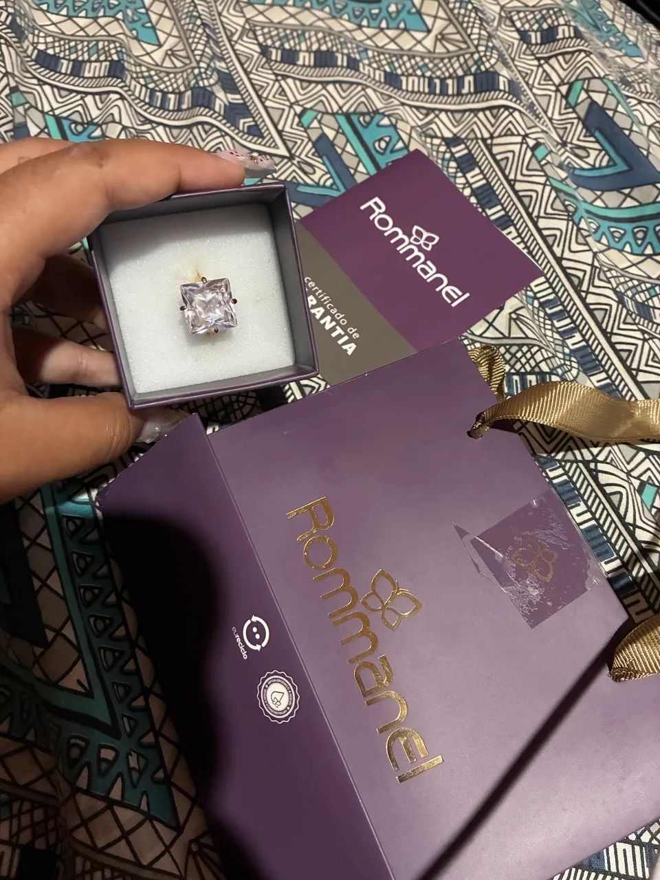 Anel Rommanel 18k 
