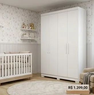 Guarda roupa andara branco 6 portas 1399,00  - Foto 2