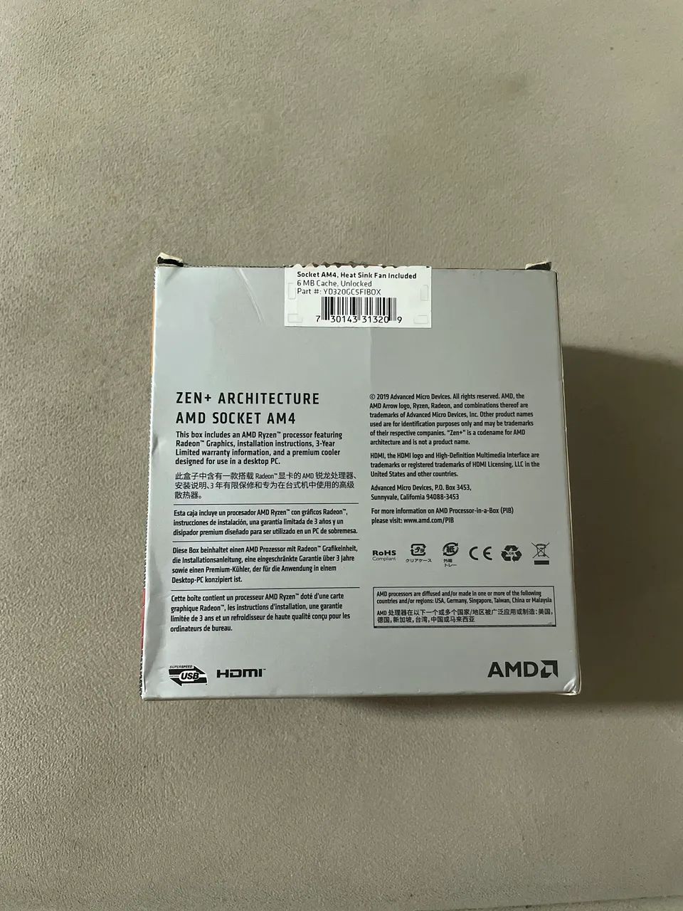 Processador AMD Ryzen 3 3200G com Gráficos Vega 8 (Ótimo Estado) - Foto 2