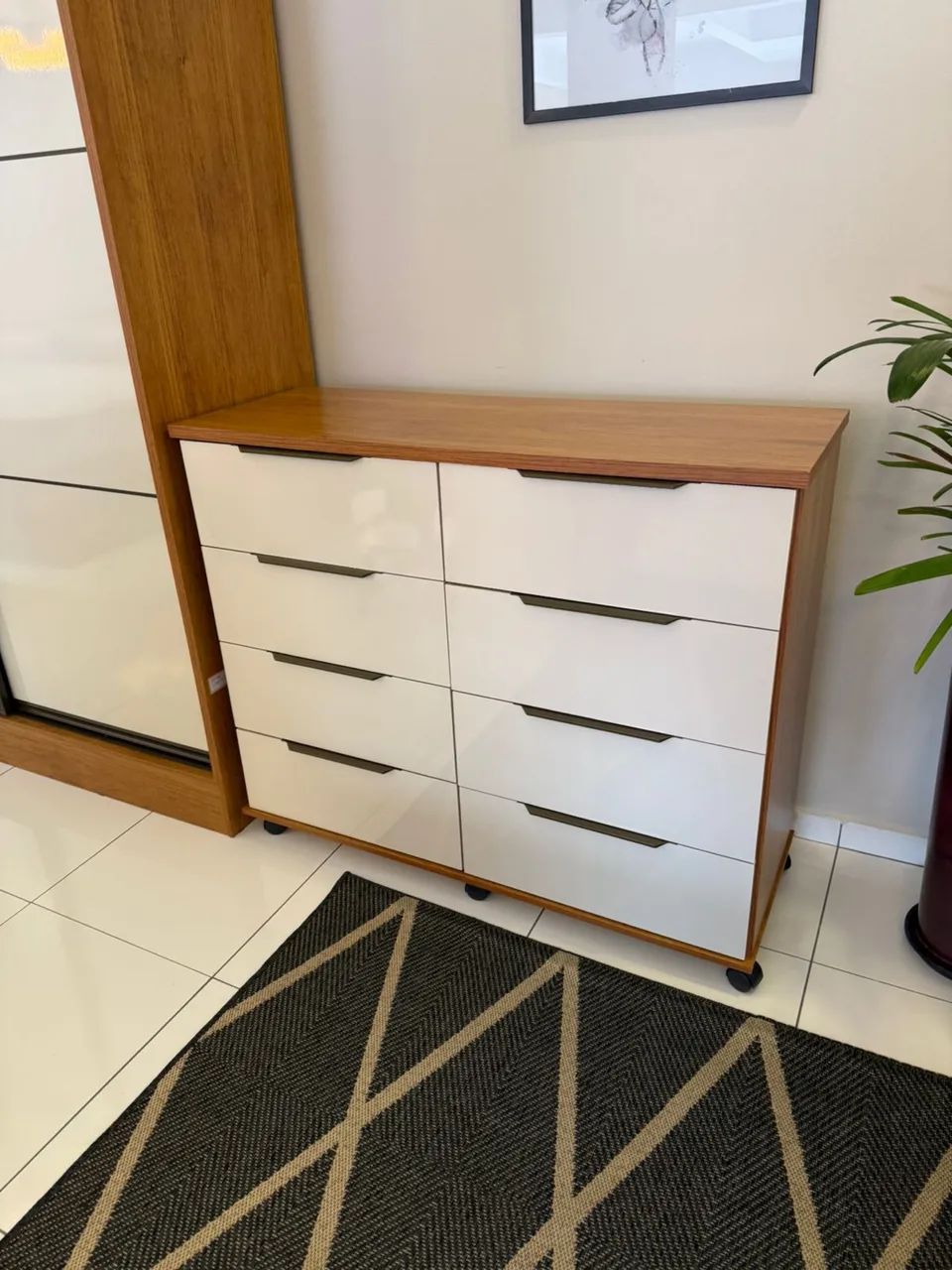 Cômoda 8 gavetas MDF NOVA - Entregamos! 